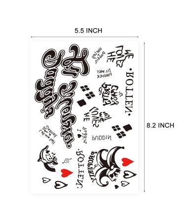 6-Sheet Halloween Fake Temporary Tattoo Stickers for Women, Girls & Kids - Perfect for Halloween Costume Party Makeup - Buy Online on GoSupps.com
