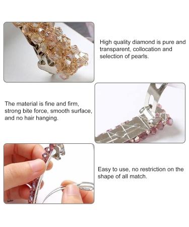 Elegant 7 PCs Women Hair Clips - Crystal Fashion Hair Pins & Automatic Colorful Hair Clamps for All Hair Types - Buy Online on GoSupps.com
