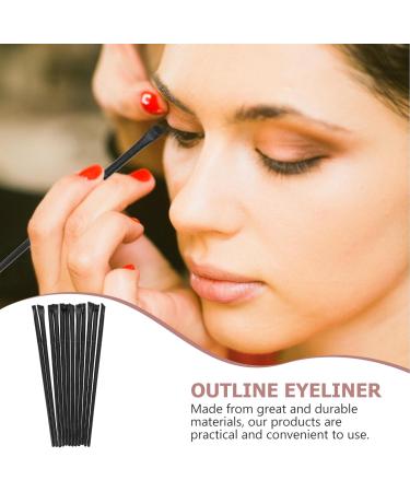 OHPHCALL 12Pcs eyeliner brush eye shadow brush angled eyebrow brush makeup eyeliner brush eyeliner 14.5x0.7x0.5cm Black - Buy Online on GoSupps.com