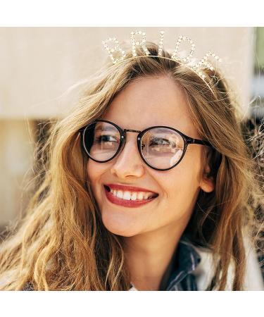 KALIONE Rhinestone Bride Headband - Elegant Rose Red Bridal Crown for Women | Bachelorette Party Headband - Buy Online on GoSupps.com