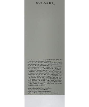 BVLGARI by Bvlgari After Shave Balm 3.4 oz - Premium Aftershave for Men | Fast International Shipping - Buy Online on GoSupps.com