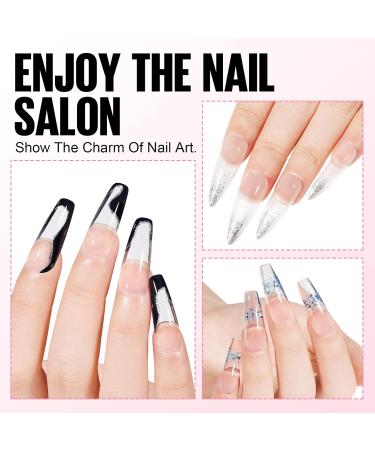 Tomicca Acrylic Gel for Nails - Clear Polygel 2 * 15g | Long-Lasting Natural Look for Beginners & Pros - Quick Extender - Buy Online on GoSupps.com