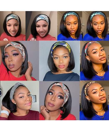 RUIP Straight Bob Headband Wig 10 | Natural Black 1B | Heat Resistant Synthetic Hair | Cosplay & Daily Wear - Buy Online on GoSupps.com
