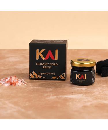 Kai Everyday Himalayan Shilajit, All Natural Vegan Shilajit Resin with Fulvic Acid & 80 Trace Minerals, Supports Energy, Focus & Daily Wellness, Zero Artificial Colors or Preservatives (20g) - Buy Online on GoSupps.com