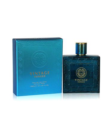 Vintage Heroes Fragrance for Men by Secret Plus 3.4 Oz - 100 ml / Eau De Parfum Natural Spray Vaporizateur