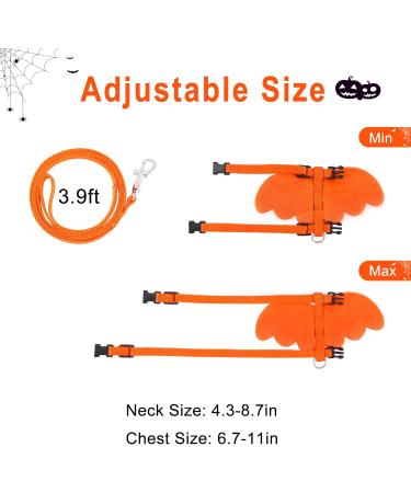 Filhome 2-Piece Rabbit Leash Set - Soft Breathable Pet Halloween Costume for XS Rabbits (11-22cm Neck 17-28cm Chest) - Buy Online on GoSupps.com