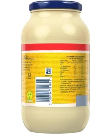 Hellmann's Real Mayonnaise with 100% free-range eggs and sustainably sourced oils for fries burgers and salads 800 g (Pack of 5) - Buy Online on GoSupps.com