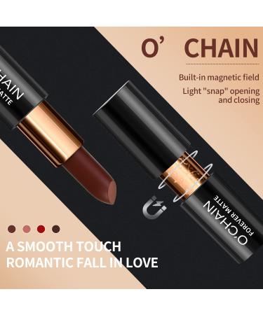 Matte Lipstick & Liquid Lipstick Set with Lip Liner - Long-Lasting Waterproof Makeup Gift Set (02) - Shop Internationally - Buy Online on GoSupps.com