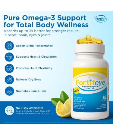 Omega 3 Fish Oil 120Count 1600 mg Made in Norway - High Potency Fish Oil Omega 3 Supplements Triglyceride Form with EPA and DHA Supplements for Women and Men No Fishy After Taste Natural Lemon Flavor 120 Count (Pack of 1) - Buy Online on GoSupps.com