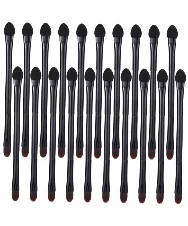 Angoily 20pcs Double Eye Shadow Makeup Eyeshadow Powder Applicator Kit Makeup Tool Cosmetic Brush Miss Mix