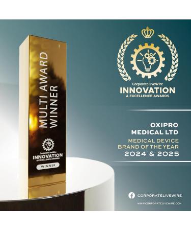 OxiPro OX2 - CE Certified Pulse Oximeter for Adults and Child | MHRA Registered Blood Oxygen Monitor | UK Approved Medical Device - Buy Online on GoSupps.com