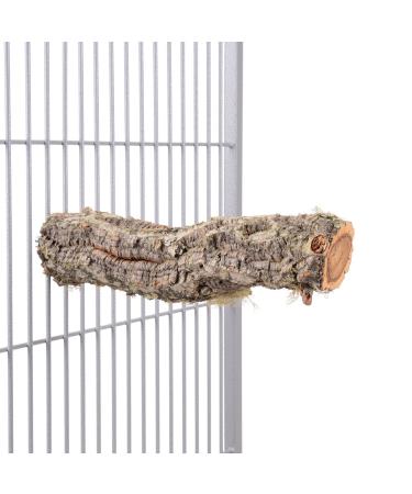 HappyBird | Natural Cork Bird Perch - Large for parrots cockatoos and macaws