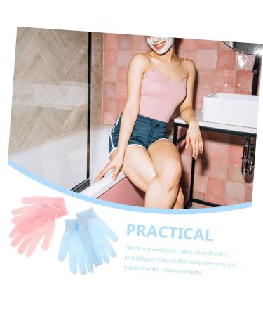 Buy NOLITOY Scrub Gloves - 2 Pairs Thicken Polyester Soap Gloves for Exfoliating - International Shipping - Buy Online on GoSupps.com