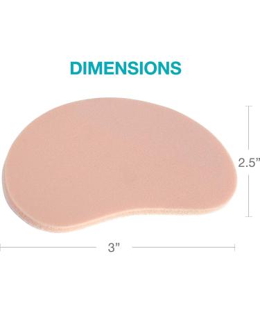 Steins Kidney Pads 3x1/8 Inch, 100 Count - Adhesive Foam for Ultimate Comfort - Buy Online on GoSupps.com