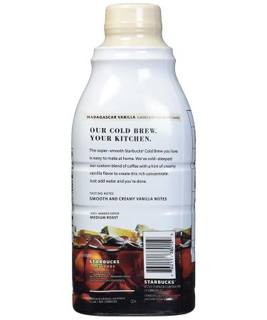 STARBUCKS Madagascar Vanilla Cold Brew Concentrate 32oz - Multi Serve - Buy Online on GoSupps.com