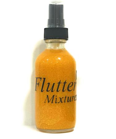 FLUTTER MIXTURES All Natural Glitter Moisturizing Body Spray in Gold Rose Gold and Diamond 2 Ounces (Pack of 1) (Gold)