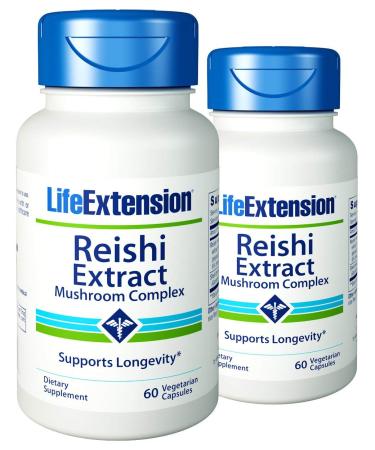Life Extension Reishi Extract Mushroom Complex 60 Vegetarian Capsules
