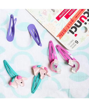 Scunci Kids 6pc Unicorn & Rainbow Snap Hair clips - Buy Online on GoSupps.com