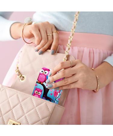 Buy Leather Lipstick Case - Mini Organizer with Mirror & Cartoon Owl Design | International Shipping Available - Buy Online on GoSupps.com