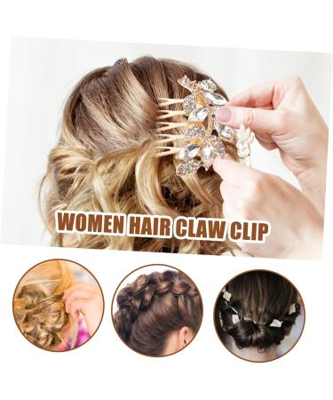 DOITOOL small willow leaves hair girl small bridal hair comb Miss Japanese and Korean wedding bridal hair comb headpiece for bride gold headpiece hair accessories Clip - Buy Online on GoSupps.com