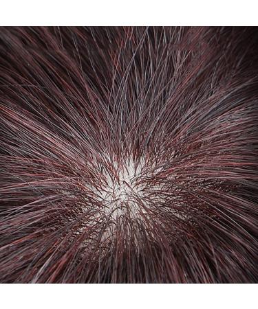 Handmade Women's Toupet with Pony | Real Natural Hair | Dark Brown Clip-In | 7x10 cm & 15 cm - Buy Online on GoSupps.com