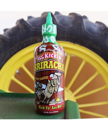Sriracha Sauce 18 oz. Hot Sauce Sirarcha Bottle - Perfect Gourmet Gift for the Hot Sauce Fan - Try if you dare - Buy Online on GoSupps.com