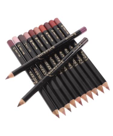 Hemoton 12pcs Lip Liner Lip Make up Accessories Lipstick Liner Pencil Lip Shaping Pencil Lip Pencils Nude Lip Gloss Waterline Eyeliner Waterproof Lipliners Makeup Tools Water Proof 0.04 Ounce (Pack of 1) As Shown