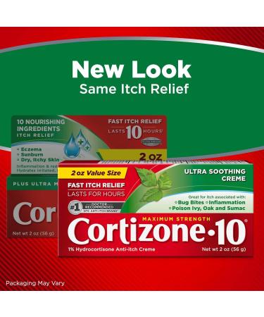 Cortizone 10 Maximum Strength Intensive Moisture Anti-Itch Cream 1% Hydrocortisone  2 Oz - Buy Online on GoSupps.com