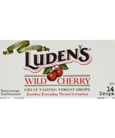 Luden's Throat Drops Wild Cherry Flat - 20 Pack