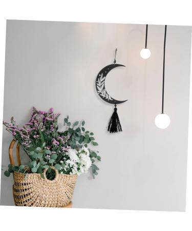 Cabilock Artwork for Farmhouse Shape Bohemia Pendant Wooden Home Hanging Living Bedroom Room Decorative Moon - Buy Online on GoSupps.com