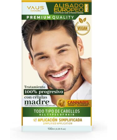 VAUS | European Hair Straightening Kit - Professional Hair Relaxer with Comb - Men Hair Treatment with patented Technology based on plant stem cells- Vegan Keratin Free Eco Friendly & Bio Packaging - Buy Online on GoSupps.com