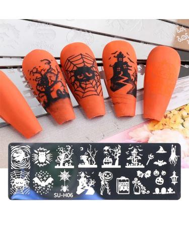 Buy 1 Set Stainless Steel Cartoon Nail Stamping Plates & Sponge Pen - Image Template Stencil (su-H05) | Fast International Shipping - Buy Online on GoSupps.com