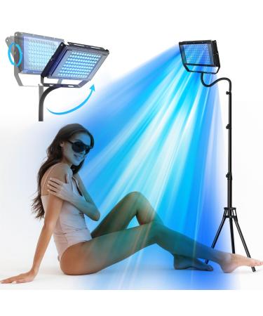 JITESY Tanning Lamp Solarium for Home 50 W Sun Lamp Tanning Lamp for Face and Body 2 Modes Constant + Pulsating 5 Brightness Levels Face Tanning Daylight for Home