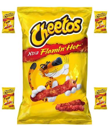 CHEETOS EXTRA FLAMIN HOT 52g (Box with 5 bags)