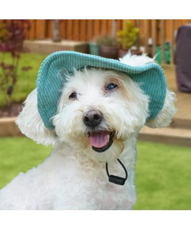 Folpus Outdoor Dog Hat - Breathable Summer Cap for Small Medium & Large Dogs | Cute Puppy Sun Hat in Green - Buy Online on GoSupps.com