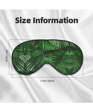 Cute Green Palm Leaves Eye Mask - Double-Sided Sleep Mask for Ultimate Light Blocking & Comfort | Enhance Sleep Quality - Buy Online on GoSupps.com