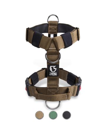 Tspro Tactical dog base with handle 3.8 cm wide military quality thick padded and robust quick locking belt snap suitable for medium dogs Khaki M (for 20-36 kg dogs khaki-m) M (dog weight 20-36 kg) Khaki - Buy Online on GoSupps.com