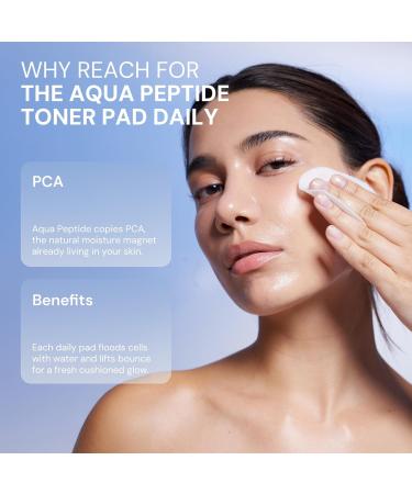 Kurved Skin Aging Curve Aqua Peptide Toner Pad 60 Sheets (6.17 fl oz) | PHA & Niacinamide Gentle Exfoliation | Hydrating Korean Toner Pads | Cooling Sensitive Skin-Friendly Lyocell Dual-Sided - Buy Online on GoSupps.com