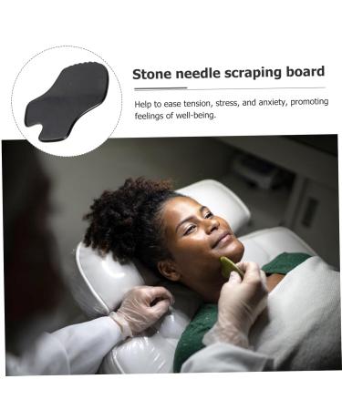 Beavorty Black Meteorite Gua Sha Facial Tool - Scraping Board & Neck Massage Tool for Glowing Skin - Buy Online on GoSupps.com