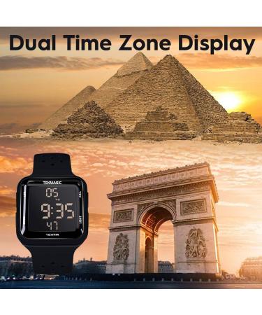 100m Water Resistant Scuba Diving Watch with Stopwatch, Alarm, Dual Time Display | 12/24 Hour Format - Buy Online on GoSupps.com