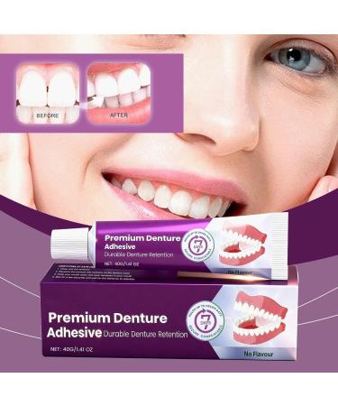 Denture Adhesive 40g Repair Pad and Sealant Denture Fixative For Daily Use by Women and Adults with Full or - Buy Online on GoSupps.com
