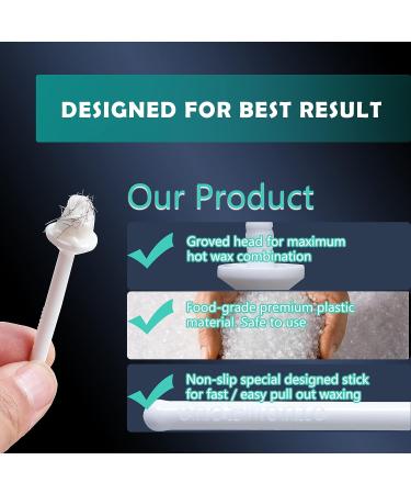 200 Pcs Nose Wax Kit Accessories | Wax Sticks for Nose Hair Removal - Men Women | Ear Face Eyebrows Hair Removal Applicator Sticks - WK-04 - Buy Online on GoSupps.com
