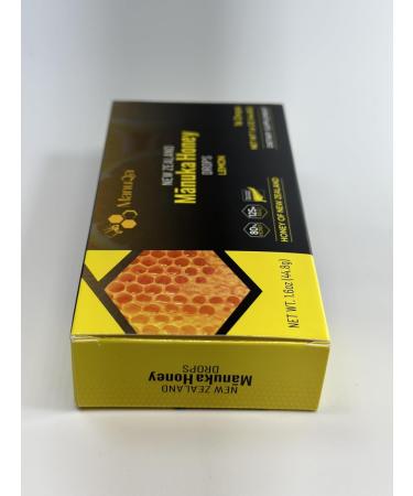 Manuka Honey Drops - High Premium Blend Medical Grade Pure New Zealand Lozenges Natural Health for Adults for Sore Throat & Cough Drop Certified MGO 125 Lozenge Lemon Packet - Buy Online on GoSupps.com