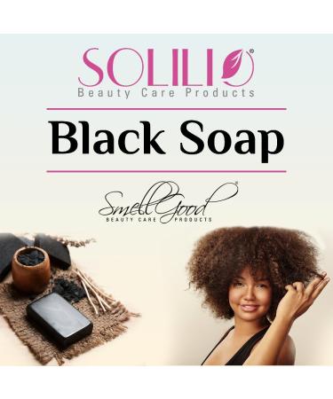 Raw African Black Soap 1lb - Natural Skincare for All Skin Types | Shop Internationally - Buy Online on GoSupps.com