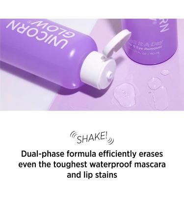 Unicorn Glow XL Biodegradable Face Wipes + Lip Eye Makeup Remover Duo - Daily Cleansing Towelettes (1 EA) - Buy Online on GoSupps.com