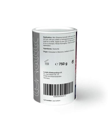 Buy Ultra-Fine Ghassoul Lava Clay Powder 750g | Natural Hair & Body Care - 22.47/kg | International Shipping Available - Buy Online on GoSupps.com