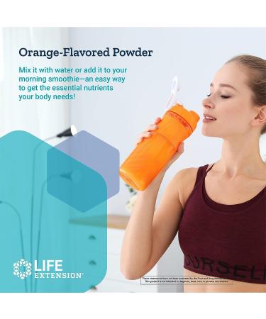 Life Extension Mix Powder - High-Potency Vitamin Mineral Supplement - Daily Veggies Blend for Immunity & Health - Gluten-Free - 12.70oz - Buy Online on GoSupps.com