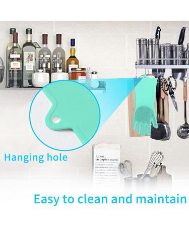 KEMOO Reusable Silicone Dishwashing Gloves with Scrubber - Heat Resistant Gloves for Kitchen, Bathroom, and Pet Care (Green) - Buy Online on GoSupps.com