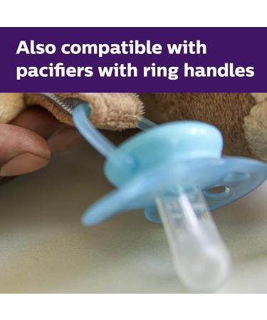 Philips AVENT Soothie Snuggle Pacifier Holder with Detachable Pacifier 0m+ - Elephant SCF347/03 - Buy Online on GoSupps.com