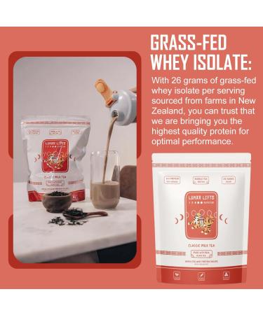 Classic Milk Tea Boba Protein Powder | 26g Grass Fed Whey Isolate | No Sugar or Artificial Ingredients | Healthy Bubble Tea Alternative - Buy Online on GoSupps.com